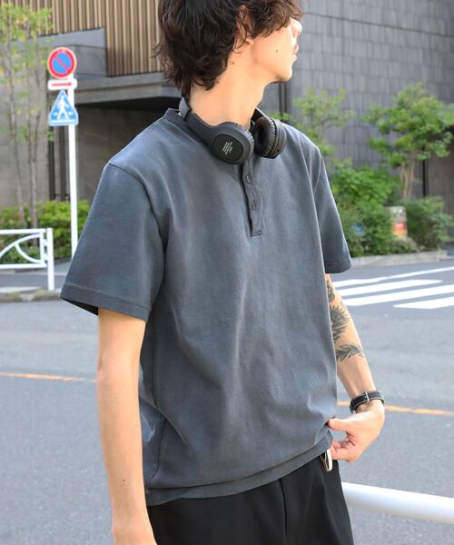 BEN DAVIS(ベンデイビス)の「【BEN DAVIS(ベンデイビス)】CLASSIC S/S HENLEY / Tシャツ ヘンリーネック 無地 シンプル ユニセックス 加工(Tシャツ/カットソー・メンズ・ブラック/ネイビー/ベージュ系その他3/ホワイト・LARGE/MEDIUM/X-LARGE)」の11枚目の写真