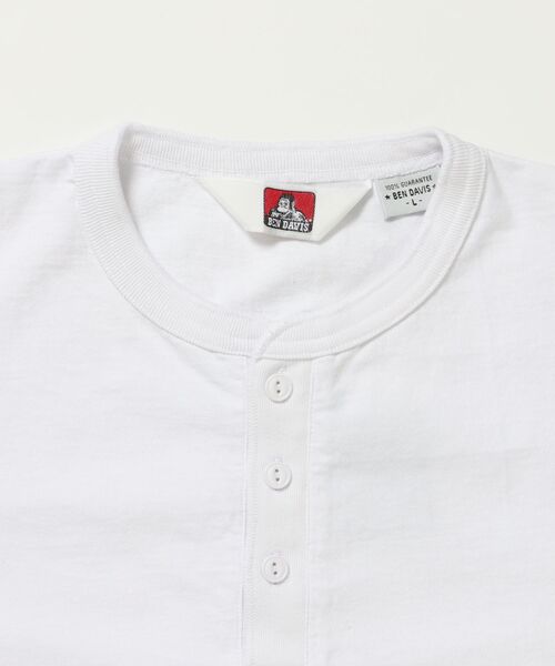 BEN DAVIS(ベンデイビス)の「【BEN DAVIS(ベンデイビス)】CLASSIC S/S HENLEY / Tシャツ ヘンリーネック 無地 シンプル ユニセックス 加工(Tシャツ/カットソー・メンズ・ブラック/ネイビー/ベージュ系その他3/ホワイト・LARGE/MEDIUM/X-LARGE)」の16枚目の写真