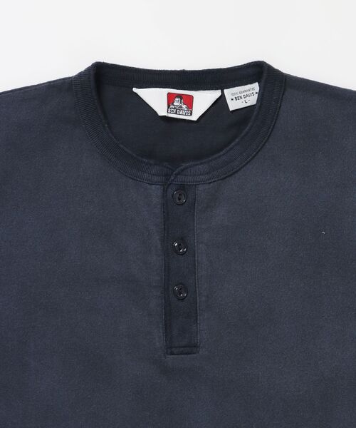 BEN DAVIS(ベンデイビス)の「【BEN DAVIS(ベンデイビス)】CLASSIC S/S HENLEY / Tシャツ ヘンリーネック 無地 シンプル ユニセックス 加工(Tシャツ/カットソー・メンズ・ブラック/ネイビー/ベージュ系その他3/ホワイト・LARGE/MEDIUM/X-LARGE)」の22枚目の写真