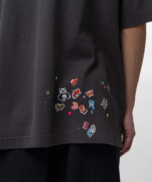 Maison MIHARA YASUHIRO（メゾンミハラヤスヒロ）の「Kids Sticker Printed T-shirt（Tシャツ/カットソー・メンズ・ホワイト/ブラック・44/46/48）」の5枚目の写真