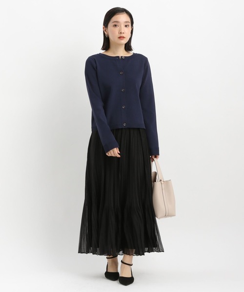 Andemiu（アンデミュウ）の「2WAYニットセットアップ638450（ワンピース・レディース・ネイビー/グリーン・FREE）」の7枚目の写真