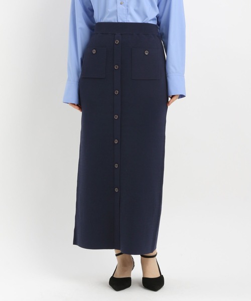 Andemiu（アンデミュウ）の「2WAYニットセットアップ638450（ワンピース・レディース・ネイビー/グリーン・FREE）」の17枚目の写真