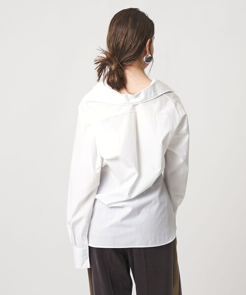 ASTRAET（アストラット）の「＜ASTRAET＞カシュクール レギュラーカラーシャツ（シャツ/ブラウス・レディース・ホワイト・FREE）」の5枚目の写真