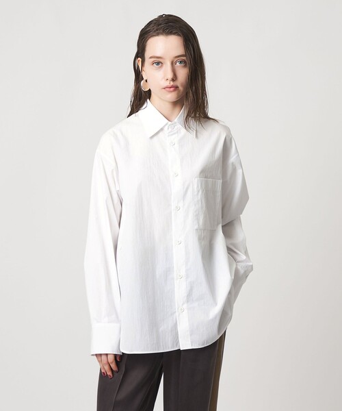 ASTRAET（アストラット）の「＜ASTRAET＞カシュクール レギュラーカラーシャツ（シャツ/ブラウス・レディース・ホワイト・FREE）」の8枚目の写真