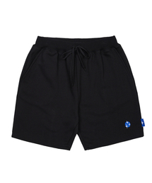 NEUFETBLEU（ヌフエブル）の「NEB blue shine logo shorts (black)（その他パンツ）」