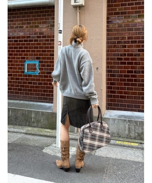 LAGUA GEM(ラグアジェム)の「CHECK BOSTON バッグ(ボストンバッグ・レディース・ブラウン/ピンク・FREE)」の22枚目の写真