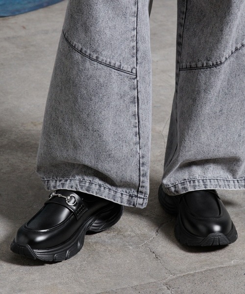 SERACE(セラス)の「【SERACE】High sole bit sneaker loafers / ハイソールビットスニーカーローファー(ローファー・メンズ・ブラック・M/S/L)」の8枚目の写真