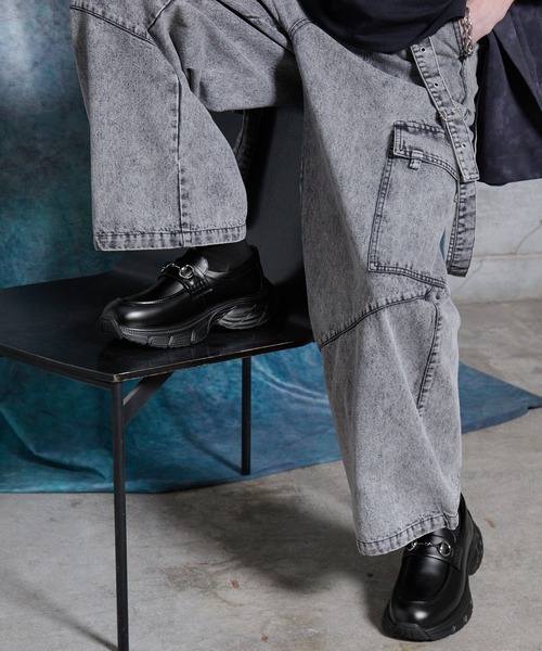 SERACE(セラス)の「【SERACE】High sole bit sneaker loafers / ハイソールビットスニーカーローファー(ローファー・メンズ・ブラック・M/S/L)」の9枚目の写真