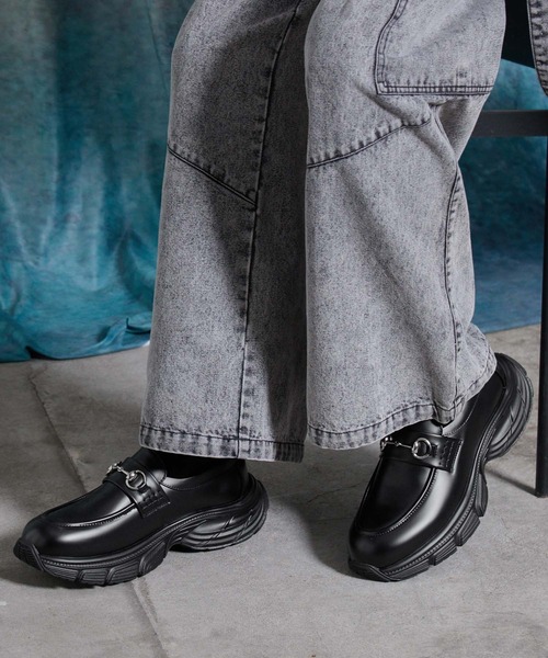 SERACE(セラス)の「【SERACE】High sole bit sneaker loafers / ハイソールビットスニーカーローファー(ローファー・メンズ・ブラック・M/S/L)」の10枚目の写真