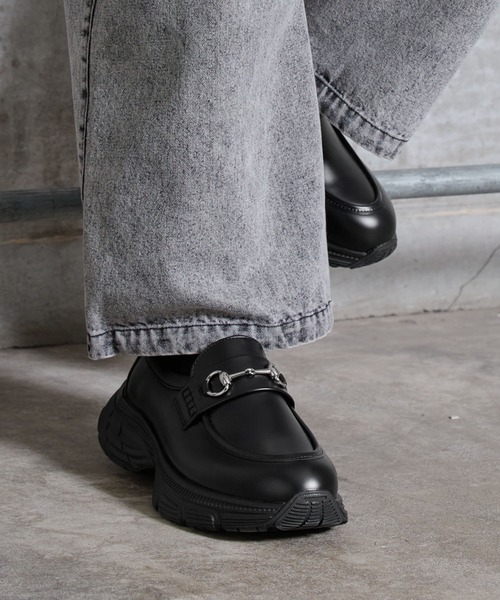 SERACE(セラス)の「【SERACE】High sole bit sneaker loafers / ハイソールビットスニーカーローファー(ローファー・メンズ・ブラック・M/S/L)」の11枚目の写真