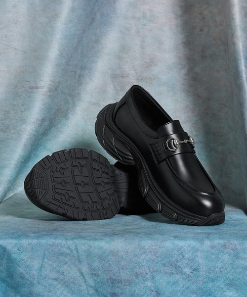 SERACE(セラス)の「【SERACE】High sole bit sneaker loafers / ハイソールビットスニーカーローファー(ローファー・メンズ・ブラック・M/S/L)」の21枚目の写真