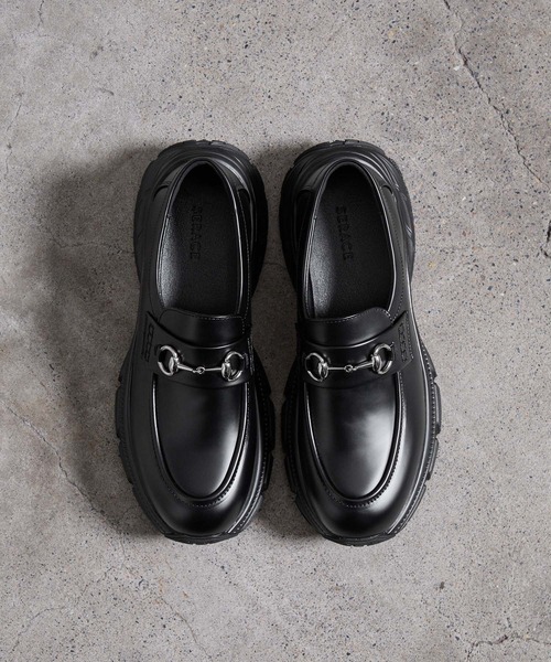 SERACE(セラス)の「【SERACE】High sole bit sneaker loafers / ハイソールビットスニーカーローファー(ローファー・メンズ・ブラック・M/S/L)」の22枚目の写真