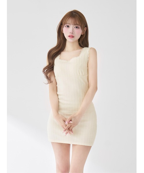 ケーブルニットソーセットミニワンピース（ワンピース）｜Darich