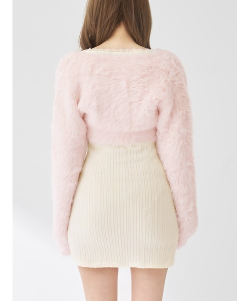 ケーブルニットソーセットミニワンピース（ワンピース）｜Darich