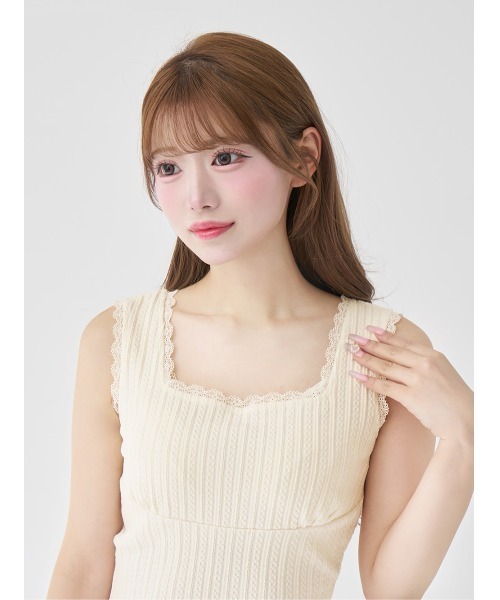 ケーブルニットソーセットミニワンピース（ワンピース）｜Darich