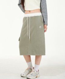 OFFICIAL CARGO MIDI SKIRT (OLIVE)