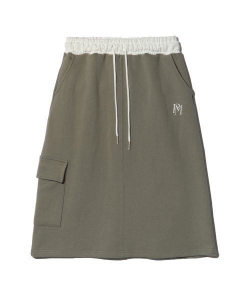 PIECEMAKER(ピースメーカー)の「OFFICIAL CARGO MIDI SKIRT (OLIVE)(スカート・レディース・その他・FREE)」の3枚目の写真