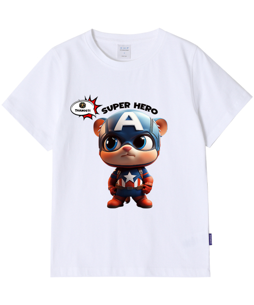 ONEHUNDREDPERCENT FOR WOMAN(ワンハンドレッドパーセントフォーウーマン)の「OHPxAIDAEVE ヒーロー no.4 レディース ベーシック 半袖Tシャツ(Tシャツ/カットソー・レディース・その他・S/M)」の4枚目の写真
