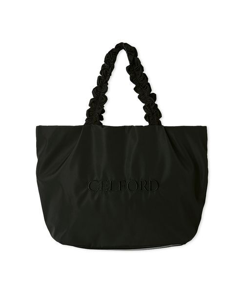 CELFORD(セルフォード)の「【プリュム】フリルラメ刺繍トートバッグ(wide)(トートバッグ・レディース・アイボリー/ネイビー/ライトピンク/ブラック・F)」の3枚目の写真