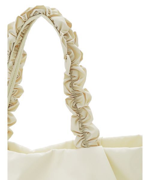 CELFORD(セルフォード)の「【プリュム】フリルラメ刺繍トートバッグ(wide)(トートバッグ・レディース・アイボリー/ネイビー/ライトピンク/ブラック・F)」の9枚目の写真