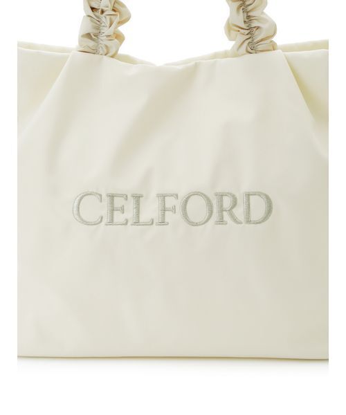 CELFORD(セルフォード)の「【プリュム】フリルラメ刺繍トートバッグ(wide)(トートバッグ・レディース・アイボリー/ネイビー/ライトピンク/ブラック・F)」の10枚目の写真
