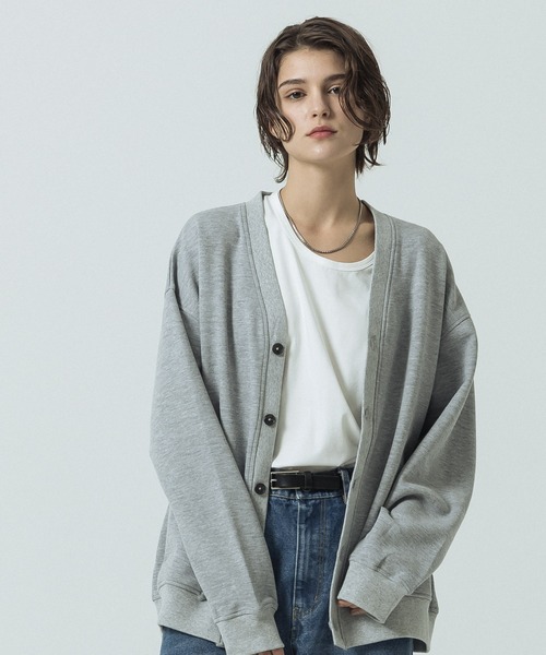 SLICK（スリック）の「【SLICK/スリック】Double Air Moss Stitch Cardigan/ダブルエアー鹿の子Vネックカーディガン（カーディガン/ボレロ・メンズ・ブラック/グレイッシュベージュ/グレー・1/2/3）」の19枚目の写真