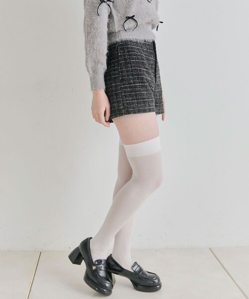 OLIVE des OLIVE(オリーブデオリーブ)の「スッキリショーパン(その他パンツ・レディース・チェック/ブラック/ピンク・FREE)」の6枚目の写真