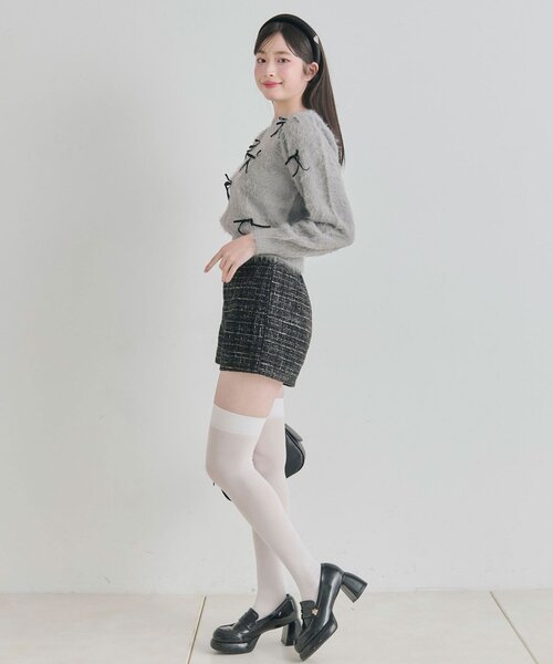 OLIVE des OLIVE(オリーブデオリーブ)の「スッキリショーパン(その他パンツ・レディース・チェック/ブラック/ピンク・FREE)」の9枚目の写真