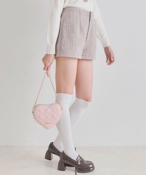 OLIVE des OLIVE(オリーブデオリーブ)の「スッキリショーパン(その他パンツ・レディース・チェック/ブラック/ピンク・FREE)」の12枚目の写真