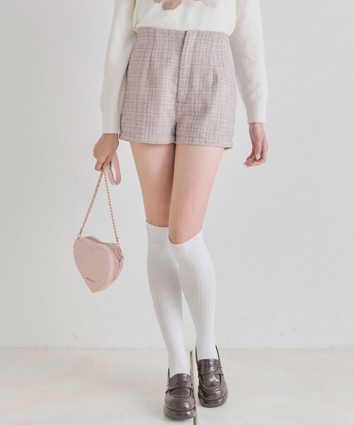 OLIVE des OLIVE(オリーブデオリーブ)の「スッキリショーパン(その他パンツ・レディース・チェック/ブラック/ピンク・FREE)」の15枚目の写真