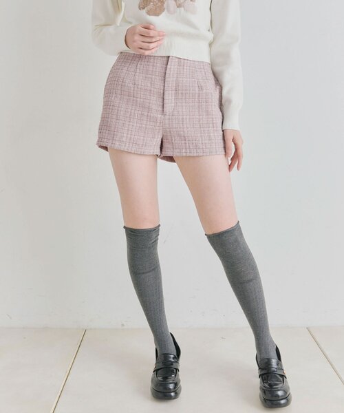 OLIVE des OLIVE(オリーブデオリーブ)の「スッキリショーパン(その他パンツ・レディース・チェック/ブラック/ピンク・FREE)」の17枚目の写真