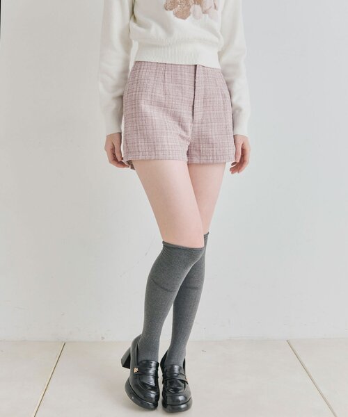 OLIVE des OLIVE(オリーブデオリーブ)の「スッキリショーパン(その他パンツ・レディース・チェック/ブラック/ピンク・FREE)」の18枚目の写真