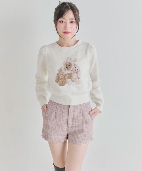 OLIVE des OLIVE(オリーブデオリーブ)の「スッキリショーパン(その他パンツ・レディース・チェック/ブラック/ピンク・FREE)」の19枚目の写真