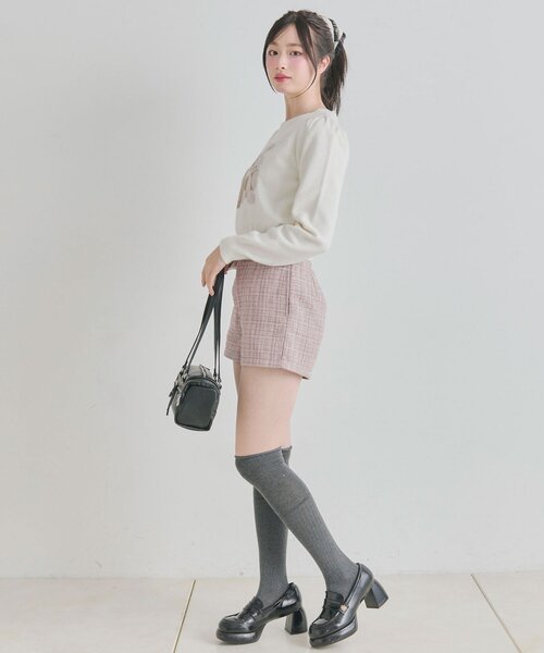 OLIVE des OLIVE(オリーブデオリーブ)の「スッキリショーパン(その他パンツ・レディース・チェック/ブラック/ピンク・FREE)」の21枚目の写真