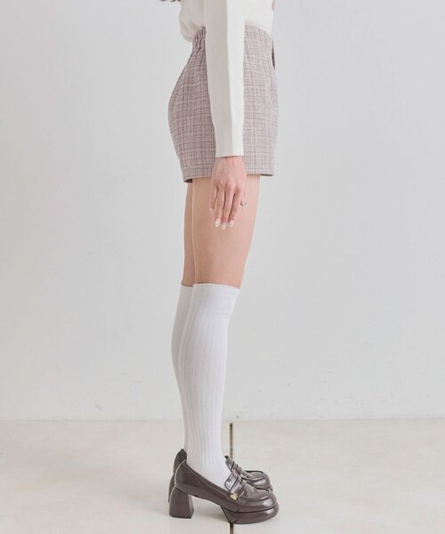 OLIVE des OLIVE（オリーブデオリーブ）の「スッキリショーパン（その他パンツ・レディース・チェック/ブラック/ピンク・FREE）」の7枚目の写真