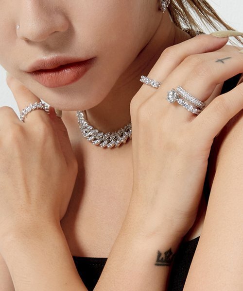 RAINDROP JEWELRY（レインドロップジュエリー）の「レインドロップ 3.5MM ラウンドソリテールセットリング（リング・レディース・その他・11号/13号/15号/17号/19号）」の2枚目の写真