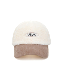 ULUK（ユルク）の「エッセンシャルサークルコーデュロイウール配色ボールキャップ_Beige（キャップ）」