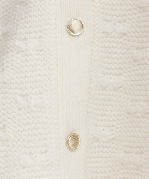 natural couture（ナチュラルクチュール）の「スカラップカーディガン（カーディガン/ボレロ・レディース・ピンク/レッド/オフホワイト/サックスブルー/ブラック・FREE）」の7枚目の写真