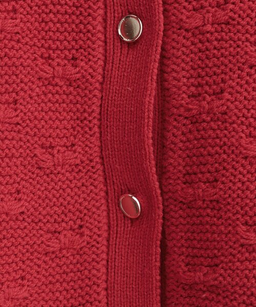 natural couture（ナチュラルクチュール）の「スカラップカーディガン（カーディガン/ボレロ・レディース・ピンク/レッド/オフホワイト/サックスブルー/ブラック・FREE）」の12枚目の写真