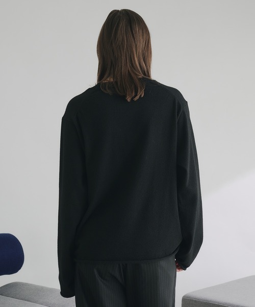 WOOL MIX HIGHGAGE DESIGN KNIT/ウールミックスハイゲージデザイン