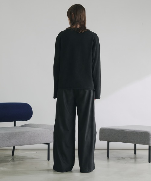 selle glant(セレグランテ)の「WOOL MIX HIGHGAGE DESIGN KNIT/ウールミックスハイゲージデザインニット(ニット/セーター・メンズ・バーガンディー/ブラック/ブルーグリーン・SMALL/LARGE/MEDIUM)」の21枚目の写真