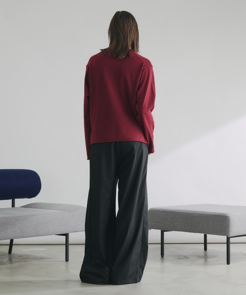 selle glant(セレグランテ)の「WOOL MIX HIGHGAGE DESIGN KNIT/ウールミックスハイゲージデザインニット(ニット/セーター・メンズ・バーガンディー/ブラック/ブルーグリーン・SMALL/LARGE/MEDIUM)」の8枚目の写真