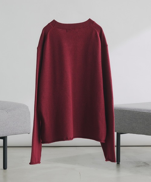 WOOL MIX HIGHGAGE DESIGN KNIT/ウールミックスハイゲージデザイン