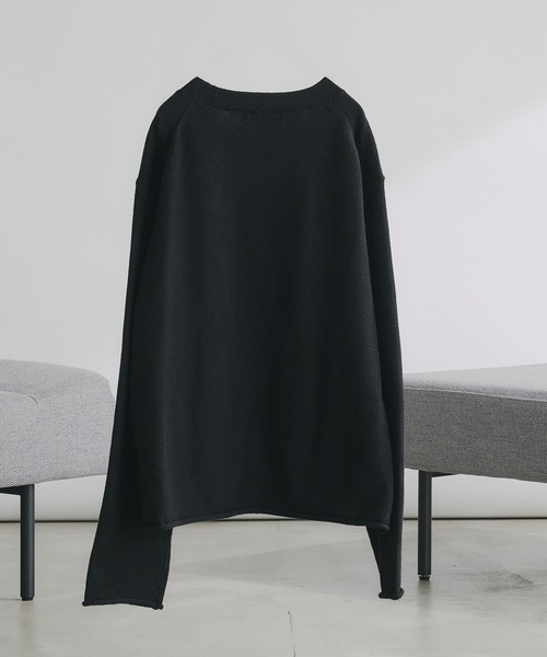 selle glant(セレグランテ)の「WOOL MIX HIGHGAGE DESIGN KNIT/ウールミックスハイゲージデザインニット(ニット/セーター・メンズ・バーガンディー/ブラック/ブルーグリーン・SMALL/LARGE/MEDIUM)」の4枚目の写真