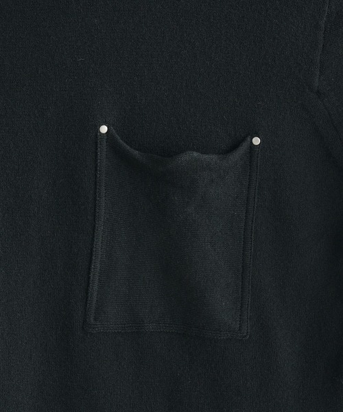 selle glant(セレグランテ)の「WOOL MIX HIGHGAGE DESIGN KNIT/ウールミックスハイゲージデザインニット(ニット/セーター・メンズ・バーガンディー/ブラック/ブルーグリーン・SMALL/LARGE/MEDIUM)」の6枚目の写真