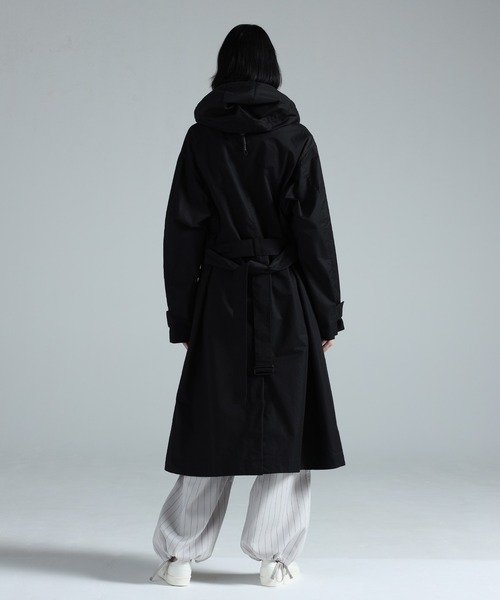Y-3（ワイスリー）の「Y-3 HOODED TRENCHCOAT PARKA（ダウンジャケット/コート・レディース・ブラック・SMALL/MEDIUM/LARGE/X-SMALL/XX-SMALL）」の3枚目の写真