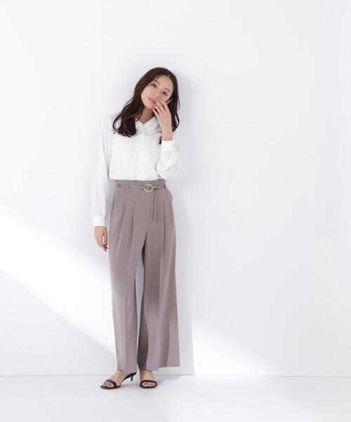 NATURAL BEAUTY BASIC（ナチュラルビューティーベーシック）の「◇レースダブルカラーブラウス（シャツ/ブラウス・レディース・オフホワイト/ブルー/ネイビー・SMALL/MEDIUM）」の7枚目の写真