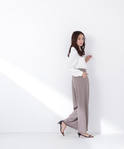 NATURAL BEAUTY BASIC（ナチュラルビューティーベーシック）の「◇レースダブルカラーブラウス（シャツ/ブラウス・レディース・オフホワイト/ブルー/ネイビー・SMALL/MEDIUM）」の9枚目の写真