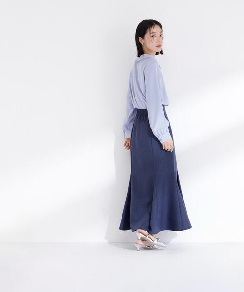 NATURAL BEAUTY BASIC（ナチュラルビューティーベーシック）の「◇レースダブルカラーブラウス（シャツ/ブラウス・レディース・オフホワイト/ブルー/ネイビー・SMALL/MEDIUM）」の19枚目の写真