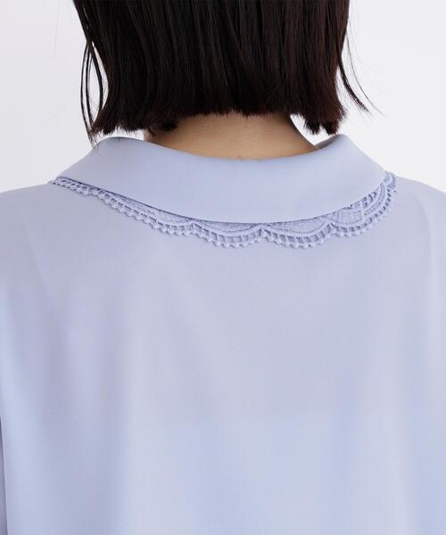 NATURAL BEAUTY BASIC(ナチュラルビューティーベーシック)の「◇レースダブルカラーブラウス(シャツ/ブラウス・レディース・オフホワイト/ブルー/ネイビー・SMALL/MEDIUM)」の17枚目の写真